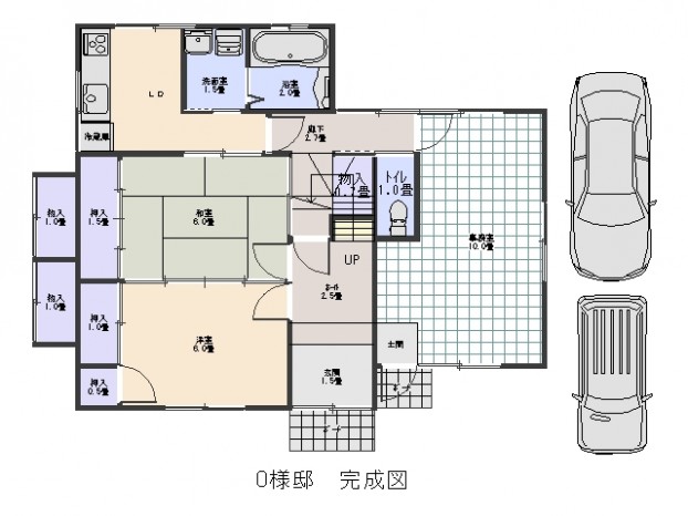 事務所等全面リフォーム　Cプラン平面図aa