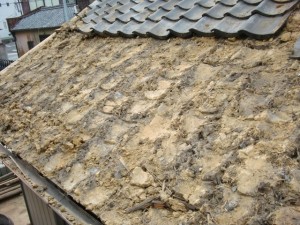 屋根の葺き替え　工事の記録　岸和田市