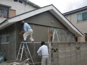 事務所側外構工事　岸和田市