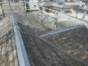 屋根塗装　工事の記録　泉佐野市　Ｉ様邸