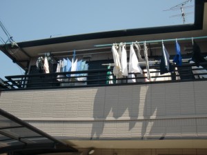 洗たく物も守る　ＹＫＫＡＰ　テラス　岸和田市