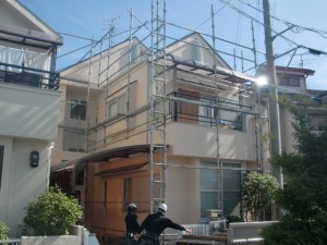 二度塗りの外壁塗装で強度もバッチリ　岸和田市