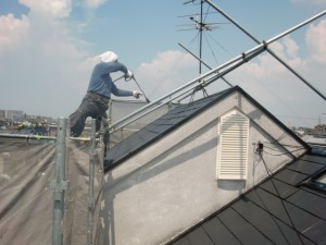 安全に配慮し丁寧施工の屋根塗装　岸和田市