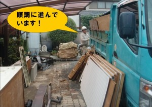 解体作業・順調に