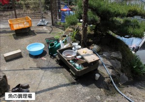 魚の調理場