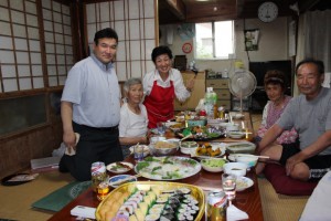 Hおばさんと記念写真