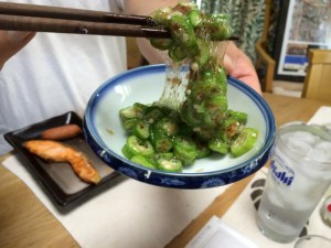 朝ご飯のオクラ