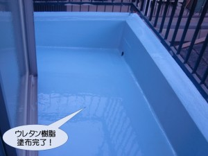 ウレタン樹脂塗布完了