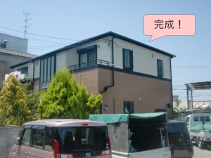 岸和田市加守町の外壁塗装でタッチアップ塗装で完成！　