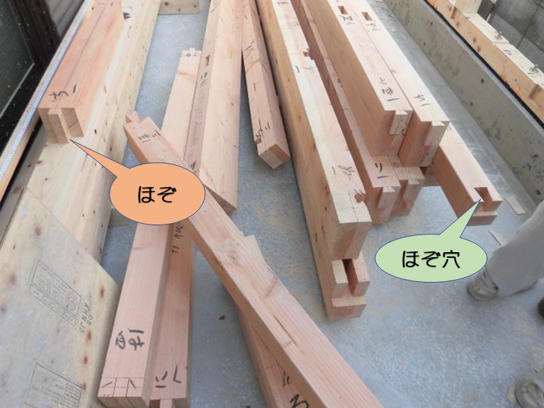 増築部の建て方実施/ほぞを加工し柱や梁を建てました！ 6/21 岸和田市 ...