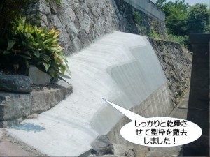 乾燥後の様子