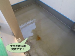 丈夫な防水層完成