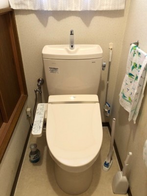 1階のトイレ入替