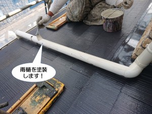 雨樋を塗装