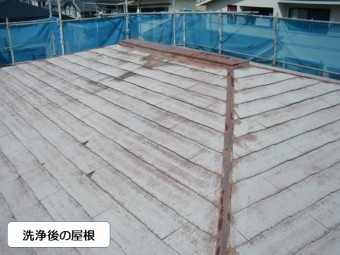 和泉市の洗浄後の屋根