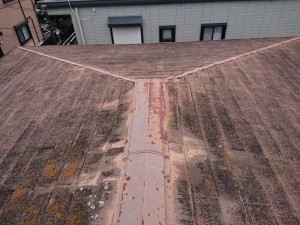 和泉市の塗装前の屋根
