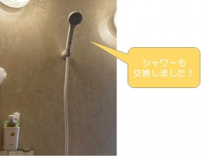泉佐野市の浴室のシャワー水栓を交換