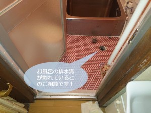 岸和田市のお風呂の排水溝のご相談