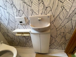 岸和田市の手洗い器は再利用