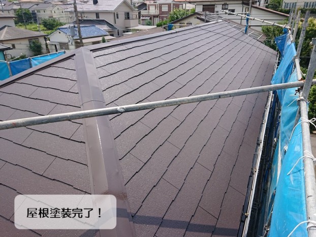 阪南市の屋根塗装完了