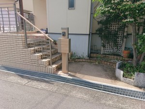 阪南市の玄関アプローチ改修前