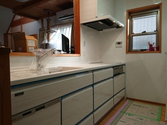 阪南市でタカラのキッチンを設置