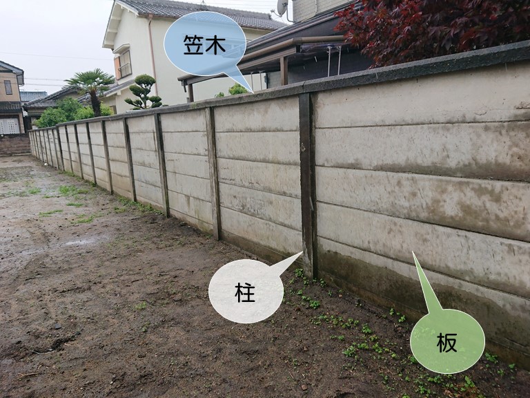 万年塀の構造について