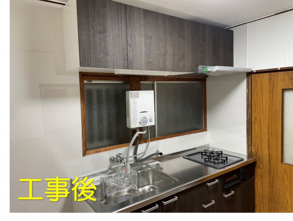 和泉市で賃貸物件のキッチン入れ替え工事１８